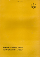 Tesla 427 - Navod k udrzbe 